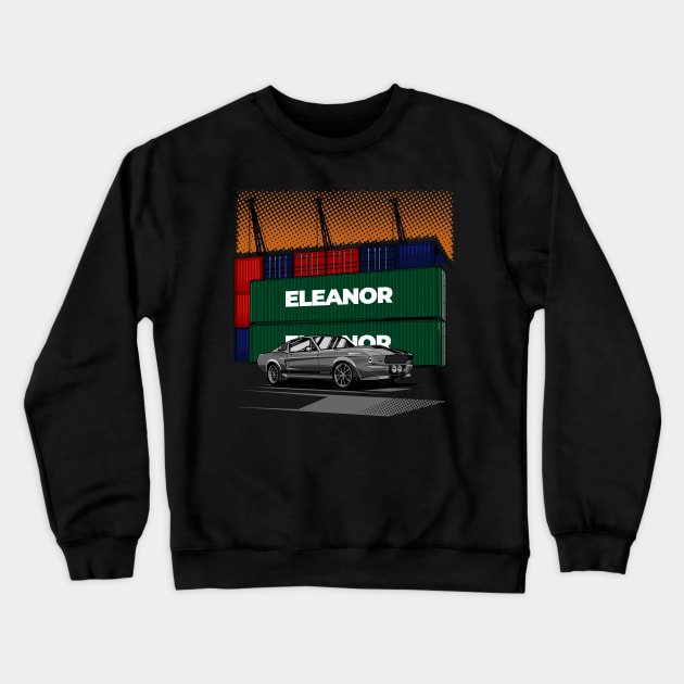 Mustang Shelby Eleanor x Harbour Crewneck Sweatshirt by aredie19